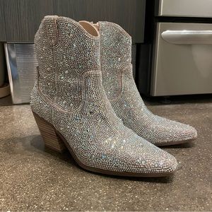 Glitter Low Cowboy Boots